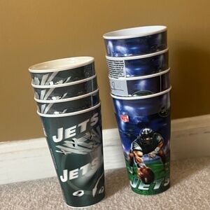 Vintage New York Jets Hologram  Collectors Cups